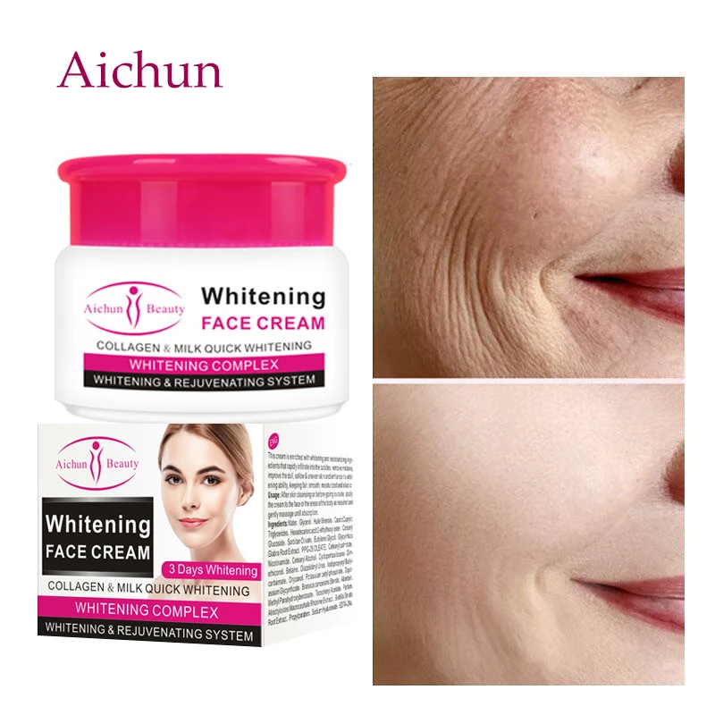 

С коллагеном, против морщин крем для лица против старения, отбеливание молока, удаление темных пятен, меланин, удаление акне, увлажняющий пи...