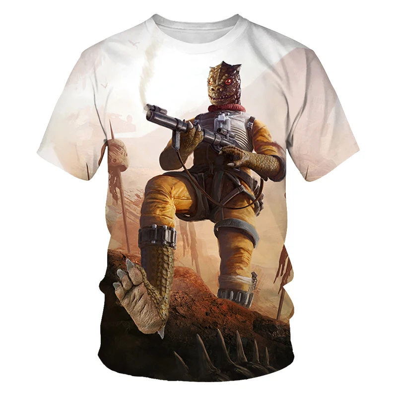 

2021 Summer Men's 3D Printing Classic Movie Character O-Collar T-shirt New Fashion Joker Sports Breathable Shirt XXS-6XL