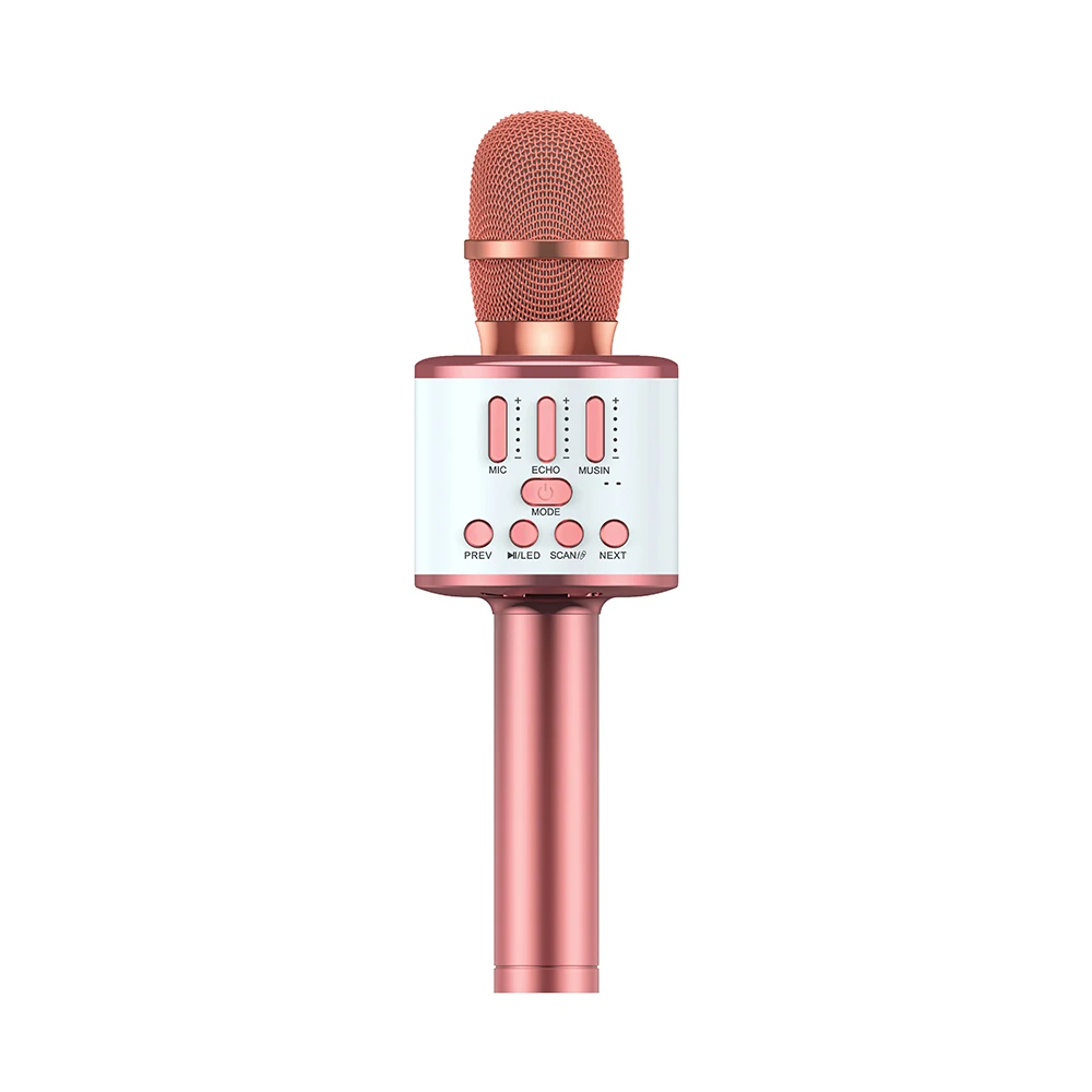 

Bluetooth Беспроводной микрофона караоке ручной дома KTV Music Профессиональный Динамик плеер пение микрофон с Танцы светодиодный светильник