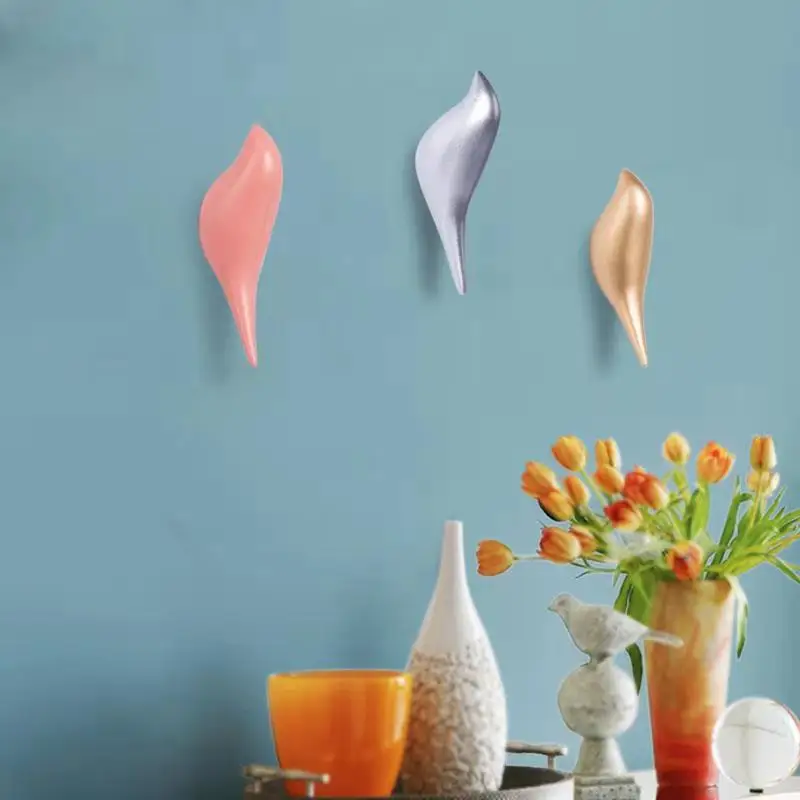 Креативные настенные крючки с птицами из смолы домашний декор стеллаж для