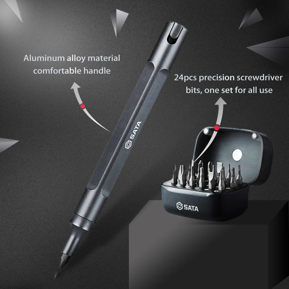 Набор отверток Sata pen 24 в 1 для ремонта мобильных ноутбуков | Инструменты