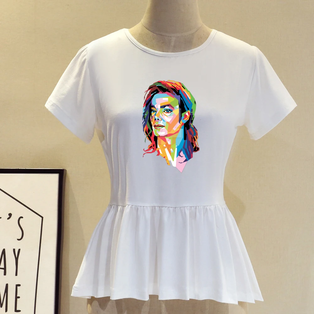 Женские Забавные футболки с коротким рукавом и круглым вырезом модная одежда для