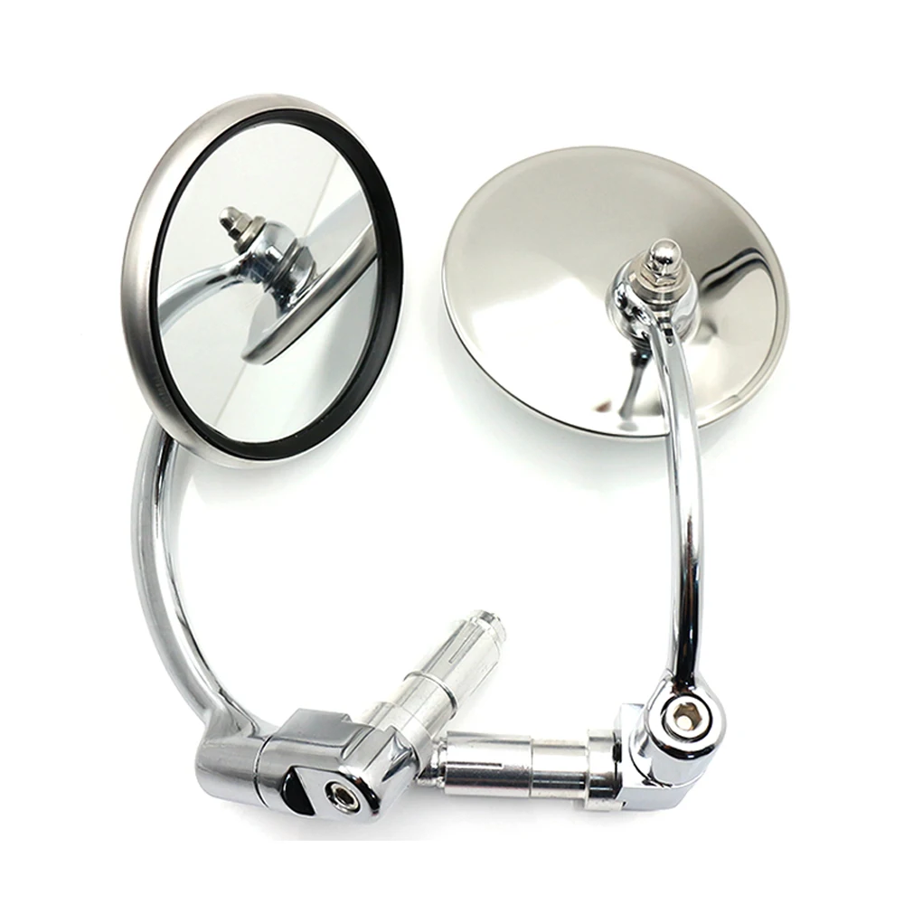 Боковые зеркала мотоцикла Bobber Chopper хром копье зеркало для мотокросса скутер