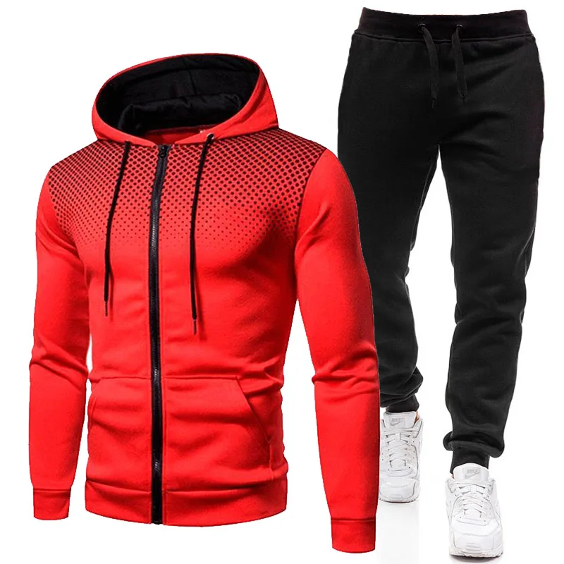 2021 new autumn and winter men's suit hoodie + pants Harajuku sports suit casual sweater track suit brand sportswear
