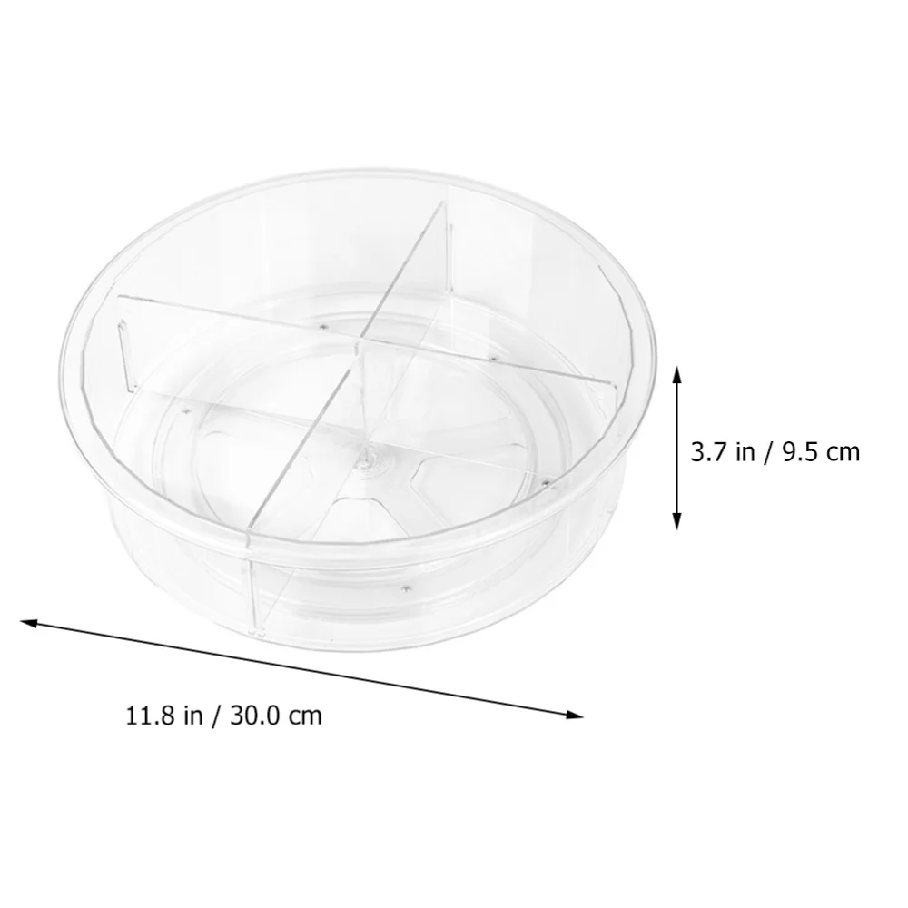 

Kitchen Rotating Storage Tray Multi-functional Plastic Desktop Organizer
