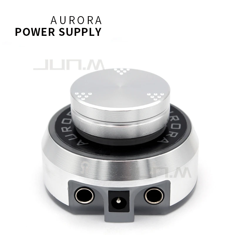 aurora I silver Профессиональный мини Аврора ЖК-источник питания для татуажа с адаптером для катушки и роторного тату-пистолета - Цвет: aurora I silver