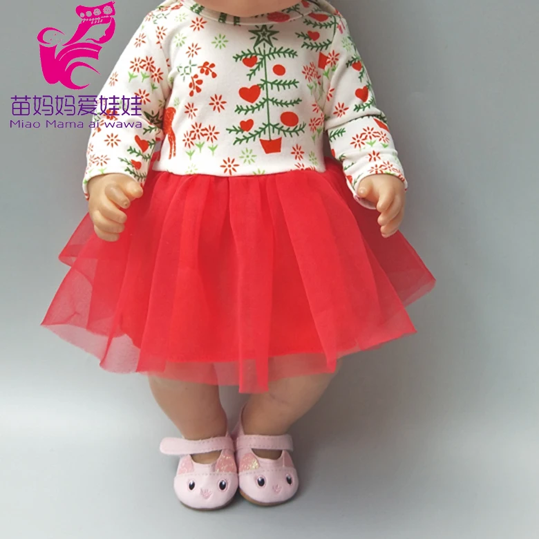 Эластичная рубашка для детских кукол кружевное платье рождественской елки куклы - Фото №1