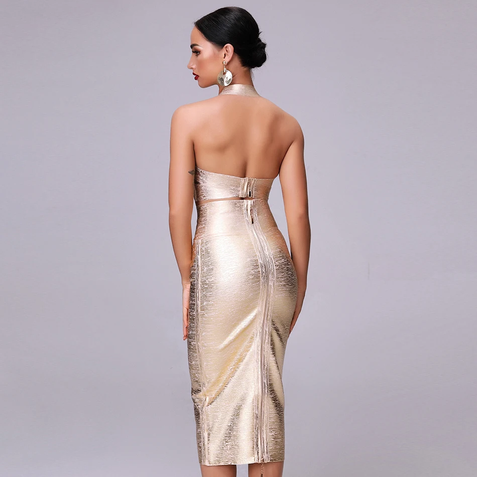 Высокое качество летнее платье из 2 предметов Бандажное новинка 2021 сексуальный