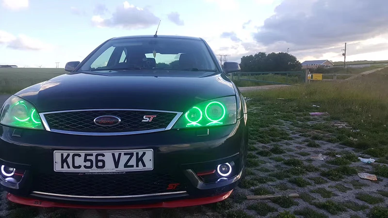 Для Toyota altezza Гита(Япония) многоцветный светодиодный Ангельские глазки комплект RGB гало кольца фары дневного света DRL