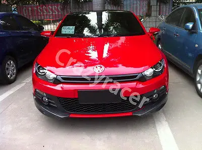 Scirocco передний бампер сплиттер фартуки для Volkswagen VW Non R 2008 2014 O Стиль углеродного