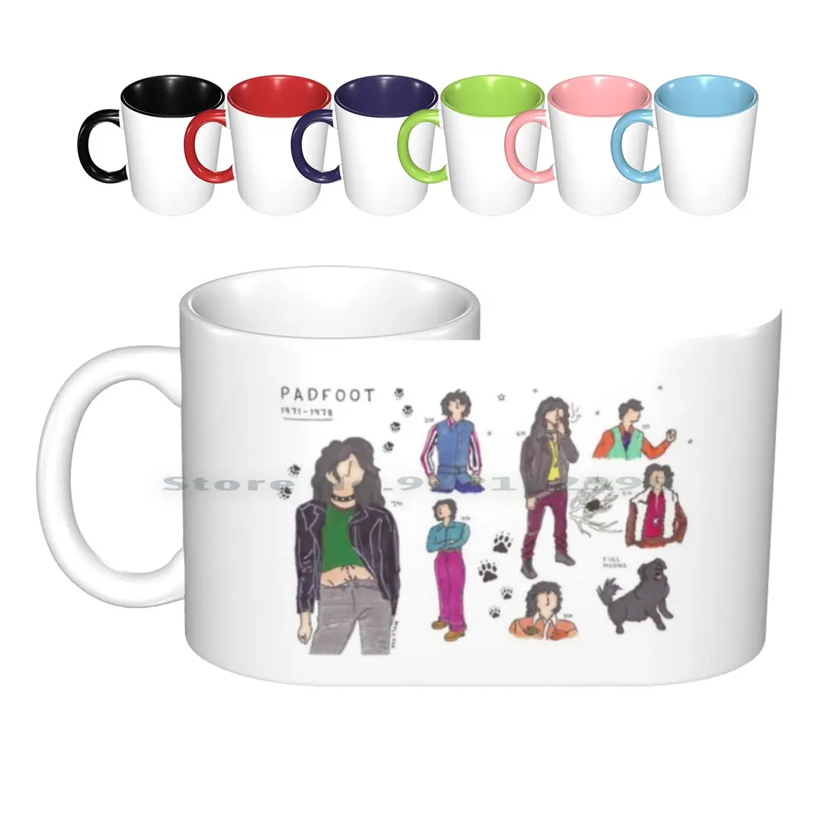 

Sirius Black 1971-1978 Ceramic Mugs Coffee Cups Milk Tea Mug Sirius Black Padfoot Marauders Series 1970s Fashion Creative