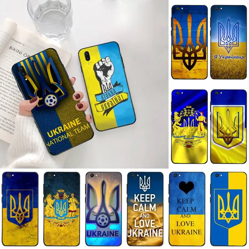 

YJZFDYRM Hot Ukraine flag Soft Rubber Phone Cover For Vivo Y91c Y17 Y51 Y67 Y55 Y93 Y81S Y19 V17 vivos5