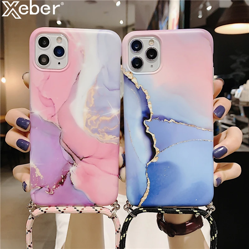 Роскошный чехол для телефона с агатом и мрамором iPhone 12 Mini 11Pro Max XS XR X 7 8 Plus SE 2020