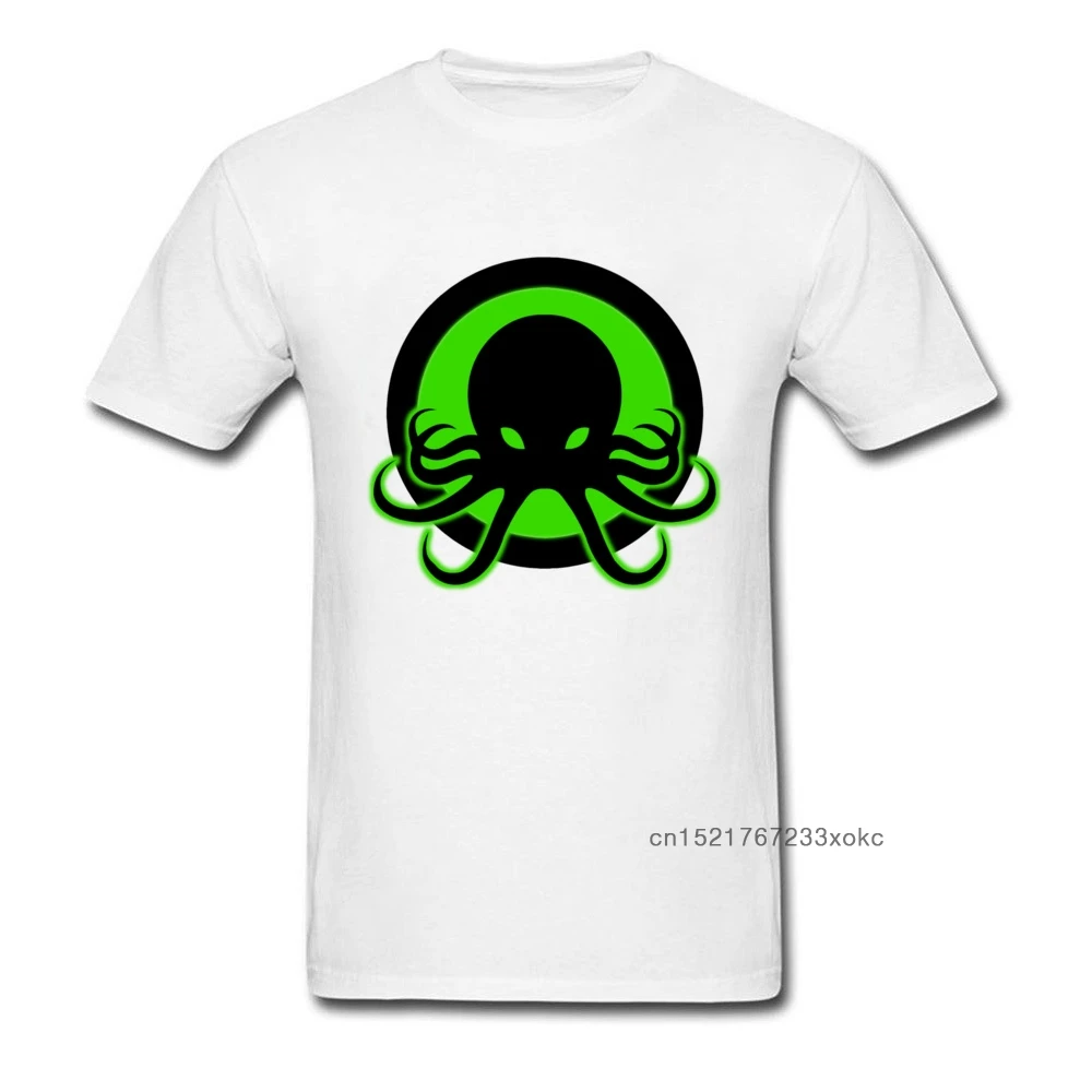 Cthulhu/мужская белая одежда с принтом логотипа Повседневная хлопковая Футболка