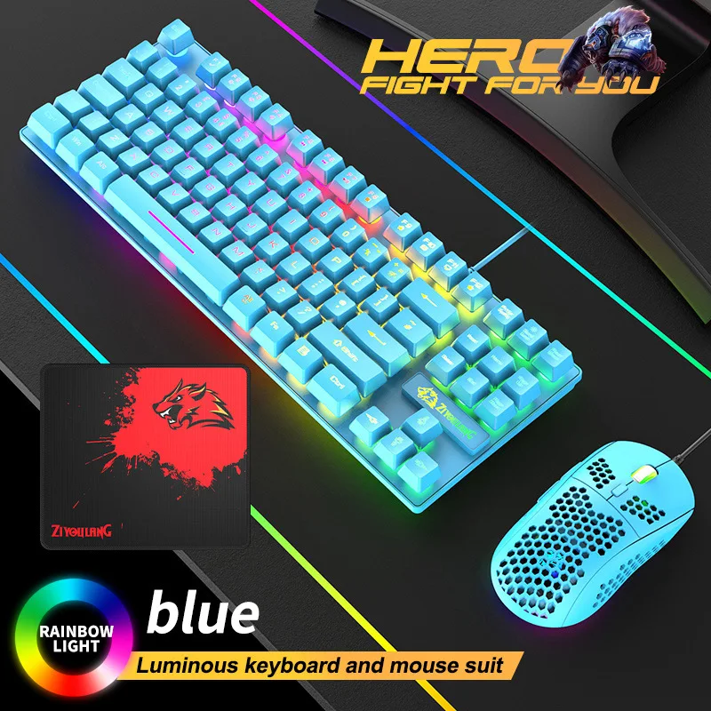 

kits mouse plus and keyboard gaming Gaming computer components Pc for tablet pc Gaming gamer backlit with backlight mechanical