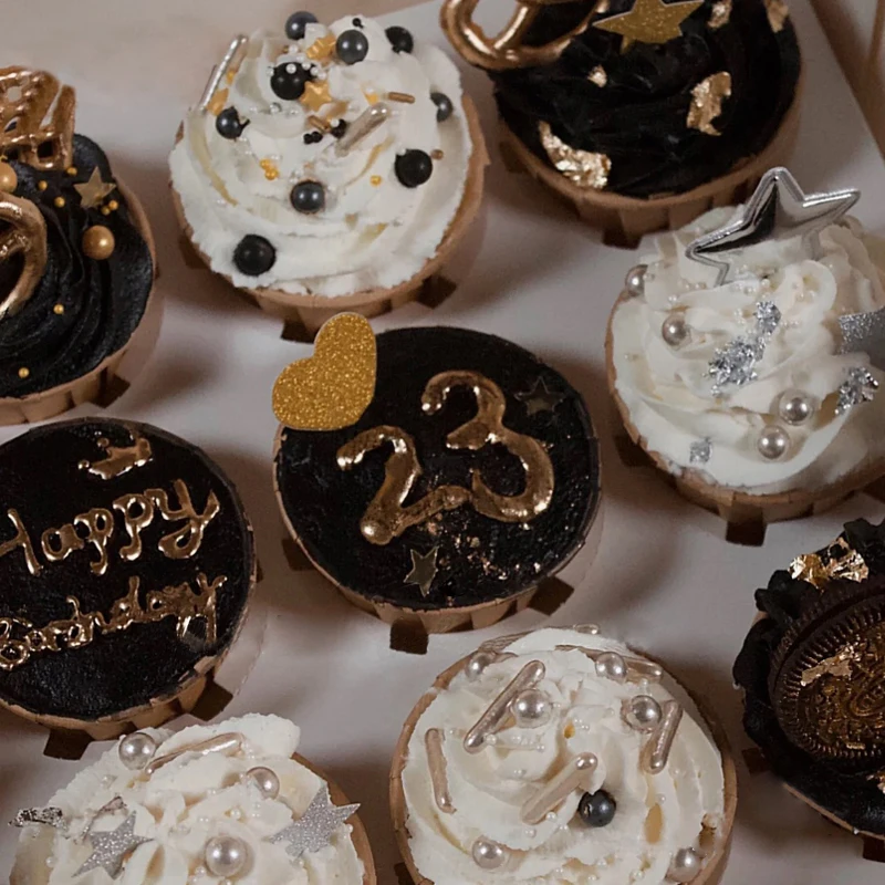 Съедобные черные бусины 15 г жемчужные сахарные шарики конфеты Золотые украшения