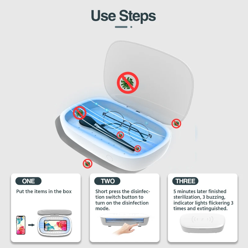 E-ACE M04 автомобиль УФ дезинфекция коробка многофункциональный мобильный телефон
