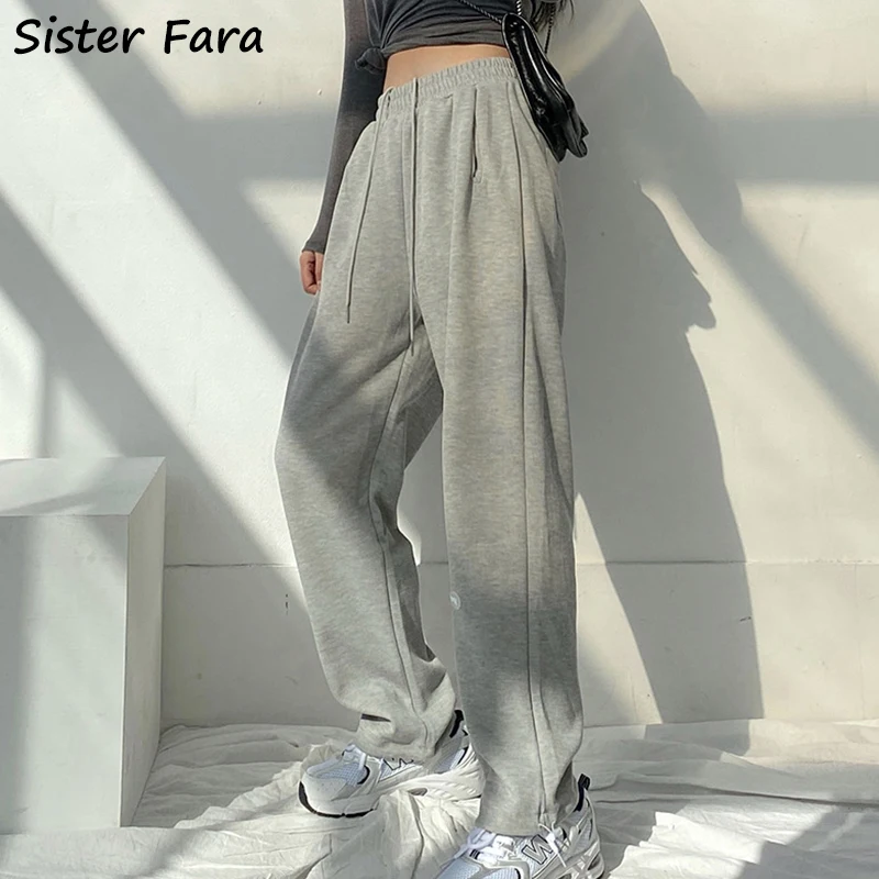 

Sister Fara Autumn Winter Cotton Harem Pants Women's Elastic Waist Solid Warm Thick Jogging Tie Feet Pants Female Sport Trousers