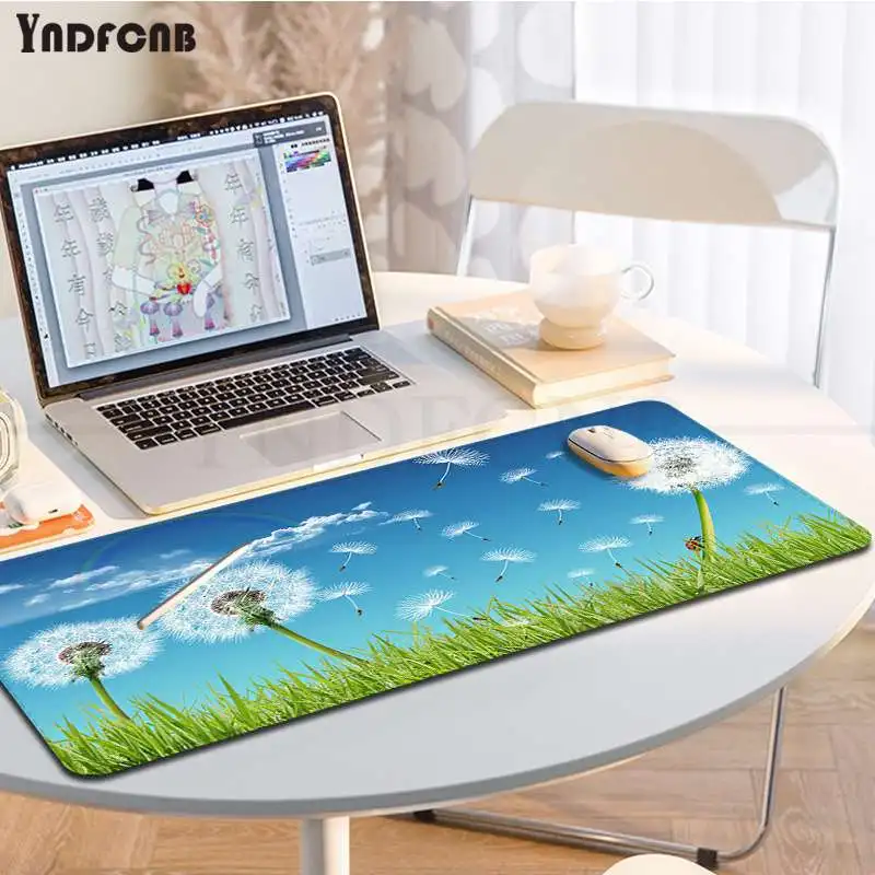 

Sunrises Dandelions In Stocked Rubber Mouse Durable Desktop Mousepad Size For Large Edge Locking Gameing World Of Tanks CS GO