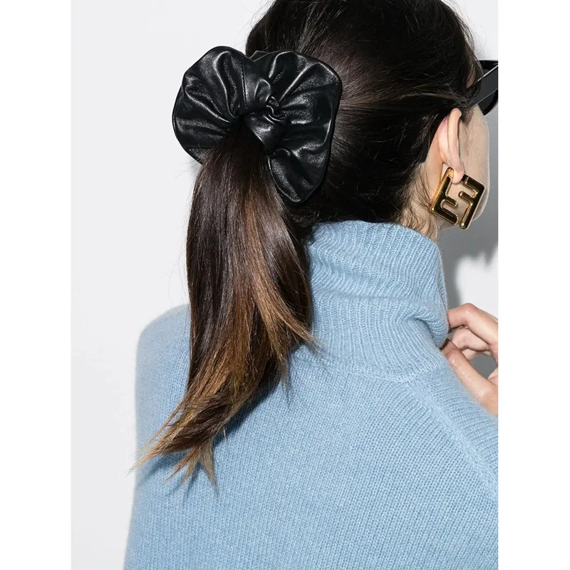 Женская резинка для волос из искусственной кожи новинка 2021 модная эластичная