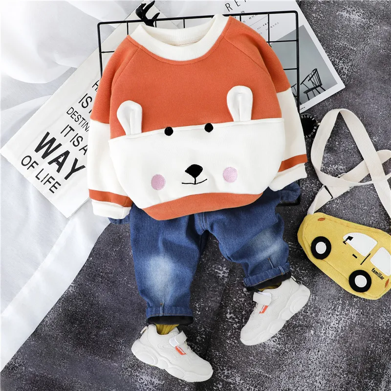 Осенне-зимняя одежда для маленьких мальчиков новинка 2019 утепленная повседневная