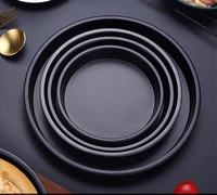 round pizza pan carbon steel non stick 678910 inch bakeware for baking tools accessories pastry supplies oven safe