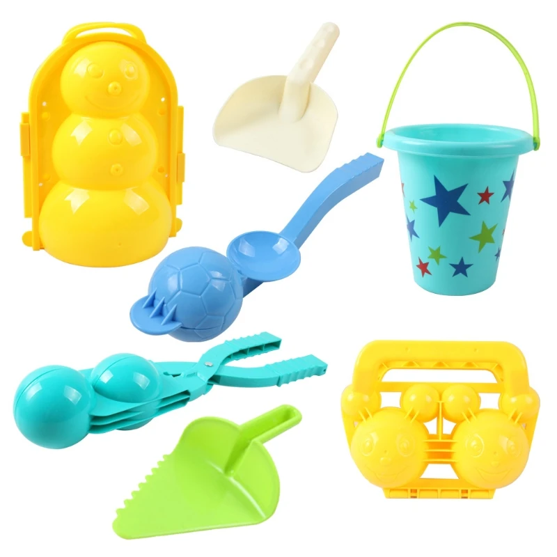 

Snowball Maker Tools Kit Snow Fight Game Toys Snowman Mold Sand Toys for Kids