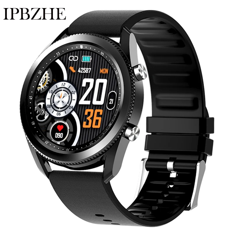 Ipbzhe 2021 Смарт часы для мужчин вызовов через Bluetooth Android вращающийся желобок