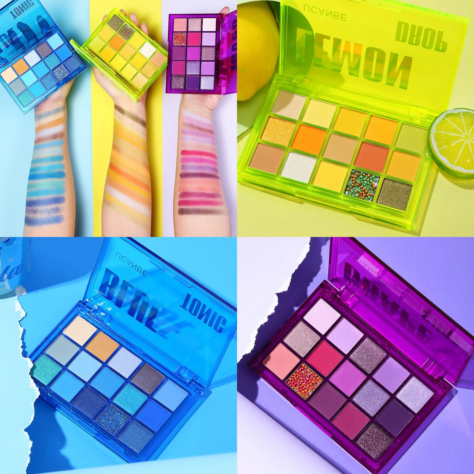 

15-compartment Multi-color Eyeshadow Palette For Long-lasting Natural Waterproof And Non-fading