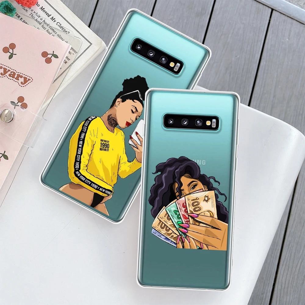 Модный женский чехол для телефона с сексуальной девушкой Samsung S20 S10 S9 S8 Plus S10E S7 Edge