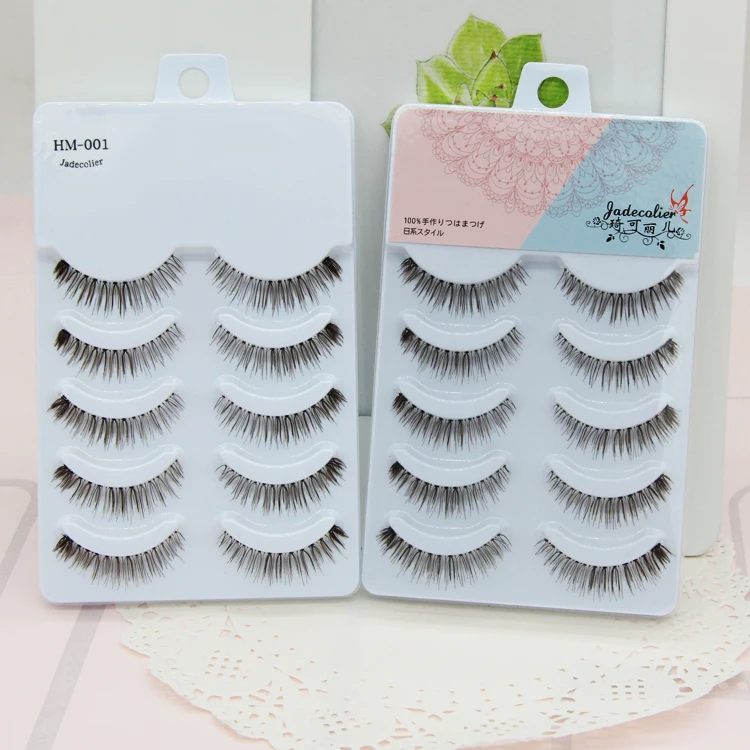Jadecolier 5 пар Профессиональный макияж Накладные ресницы цветные высокое качество