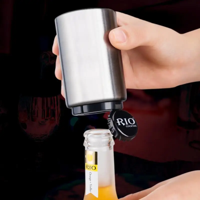 Автоматическая открывалка для пивных бутылок с магнитной крышкой колпачок из