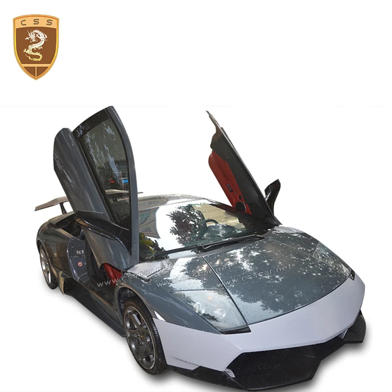 Обновление до LP670 Стиль углеродного волокна тела комплект передний задний бампер