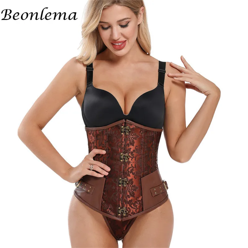 Beonlema корсет под грудь женский сексуальный готический бюстье черная одежда в