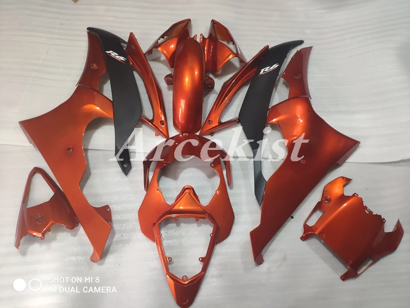 

Новый комплект обтекателей для мотоцикла ABS Подходит для YAMAHA YZF-R6 2006 2007 06 07 r6 Custom Free Orange black Cool