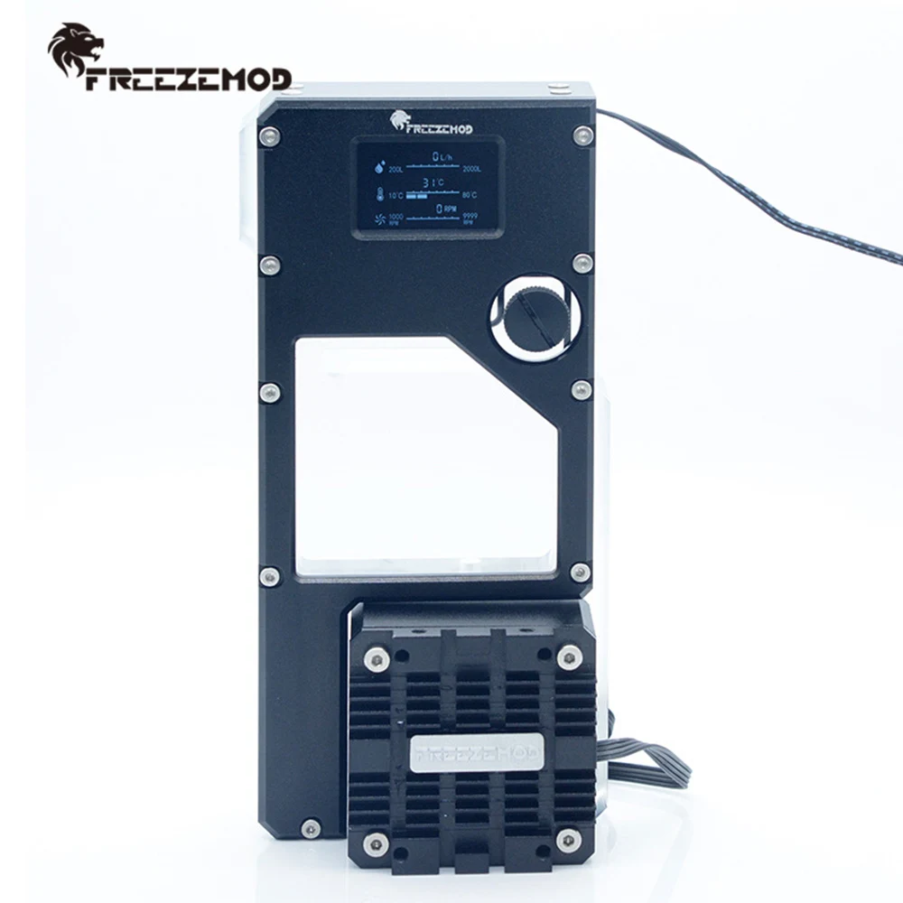 

Centrifugal Pump Water Tank Integrated Water Flow Data Impeller Speed Pipe Temperature Display PUB-FXFS PC Cooling Accessories