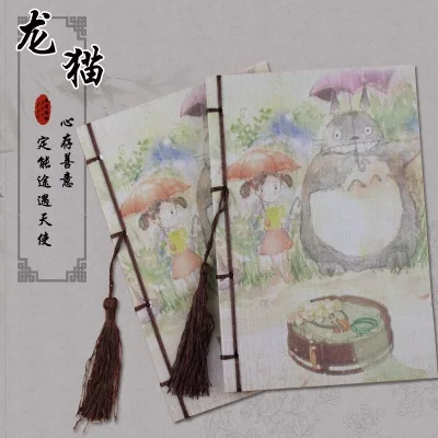 Totoro 1 шт. Аниме Наруто Миядзаки блокнот totoro дневник еженедельник блокнот аниме вокруг фанатов - Цвет: Totoro