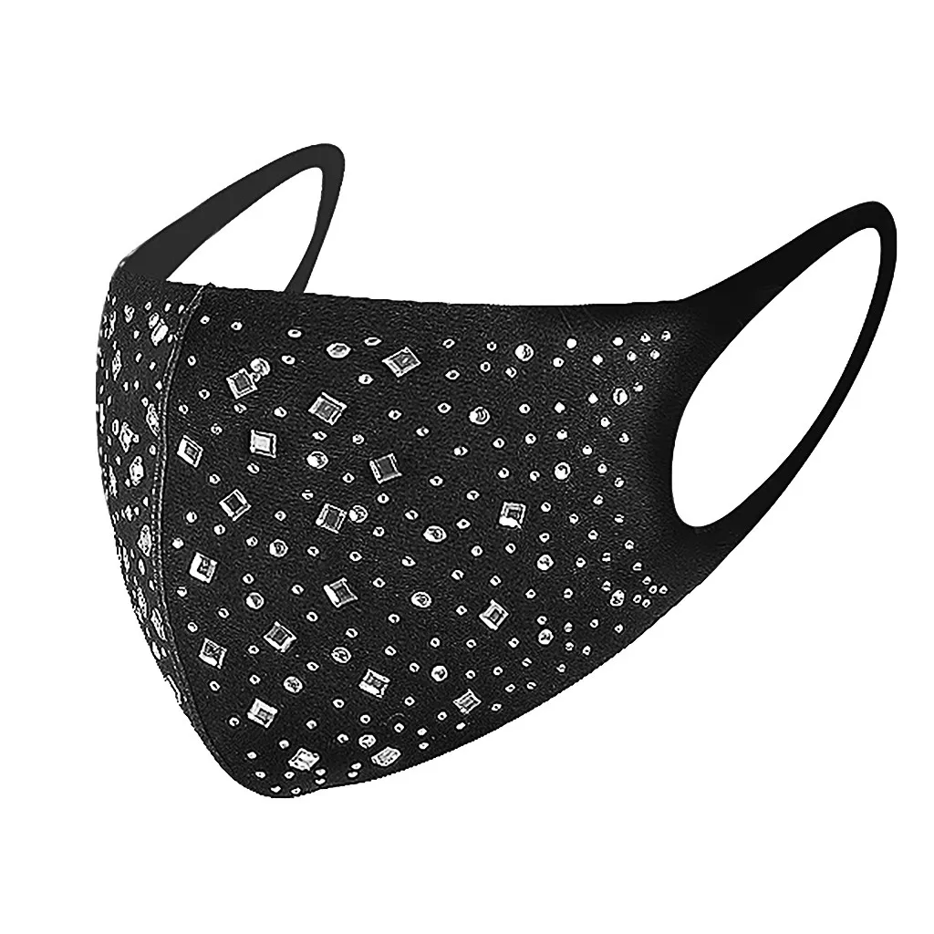 

3 Pack Diamonds Breathable Mouth Party Mask Washable And Reusable For Man Women Adjustable Mask Face Masks Reusable