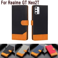 flip wallet leather case for realme gt neo2t cover magnetic card stand phone protective shell book for realme gt neo 2t 2 t case