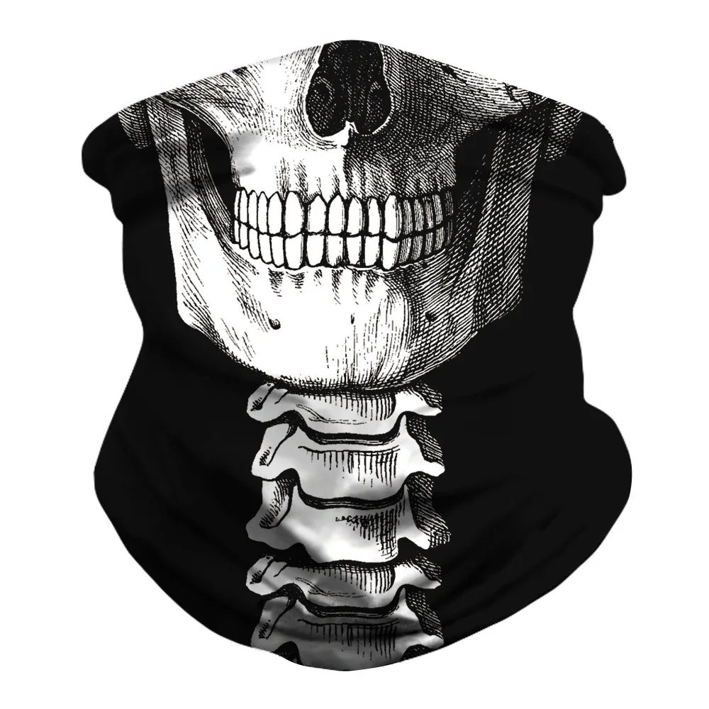 

Skull Insect-Proof Headscarf Digital Printing Face Masks For Car Motorcycle Bicycle Rider Sports Mountaineering Sun Protect