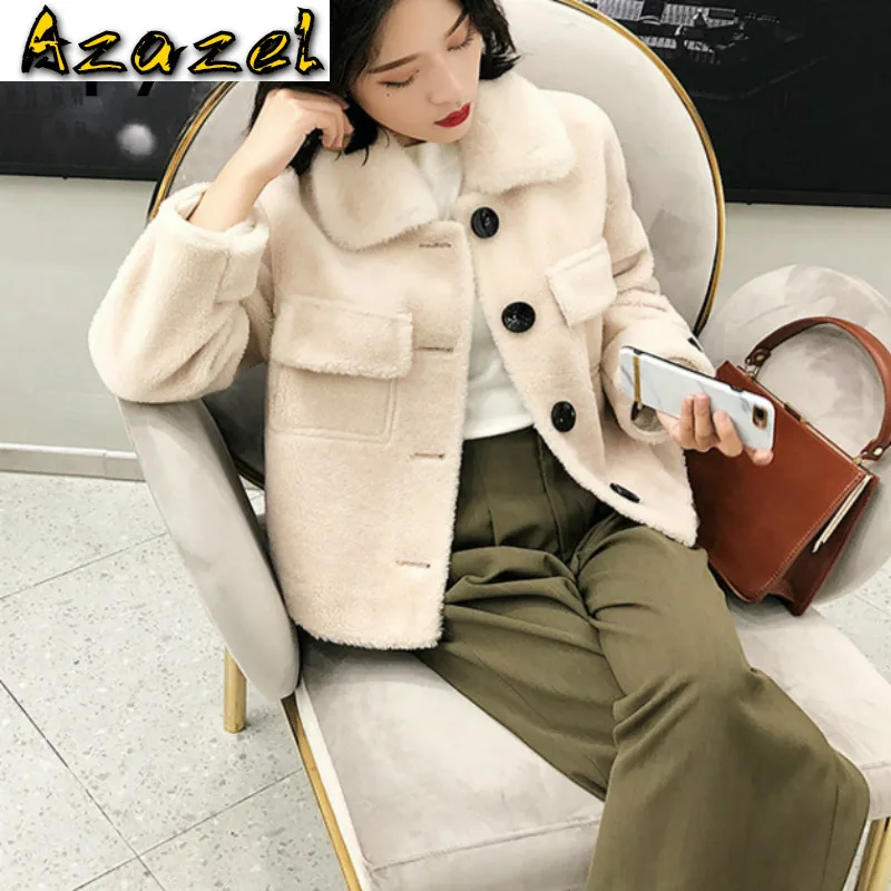 

Шуба из натурального меха норки с воротником, уличная одежда, шерстяная куртка, осенне-зимнее пальто, женская одежда 2020, Корейская винтажная овчина ZT3291