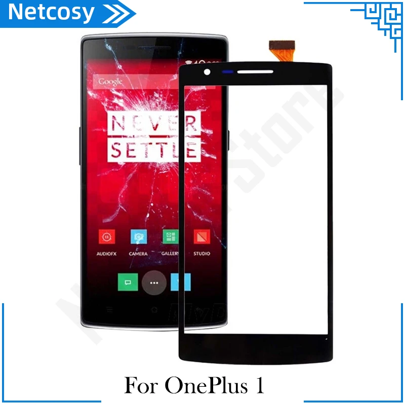 Для OnePlus 1 ЖК сенсорный экран Объектив для черный цвет стекло дигитайзер Запасные
