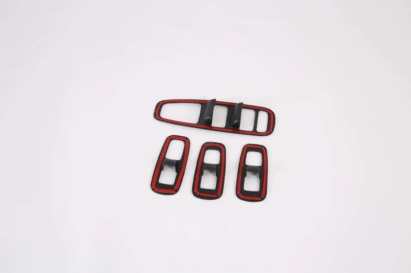 Фото Для Hyundai Sonata DN8 2020 2021 автомобильные аксессуары из углеродного волокна стиль двери окна подлокотник Крышка переключатель панель отделка Литье Гарнир №4