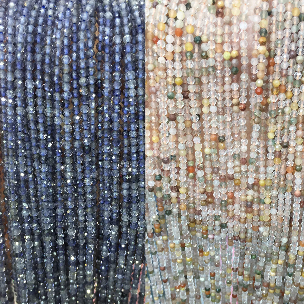 Граненые бусины 2 мм 3 из натурального зеленого золота граненые маленького