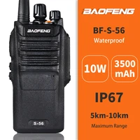 ip67 waterproof baofeng s56 10w high power walkie talkie uhf 3500mah fm transceiver %d1%80%d0%b0%d1%86%d0%b8%d1%8f portable ham radio bf 9700 uv 9rplus