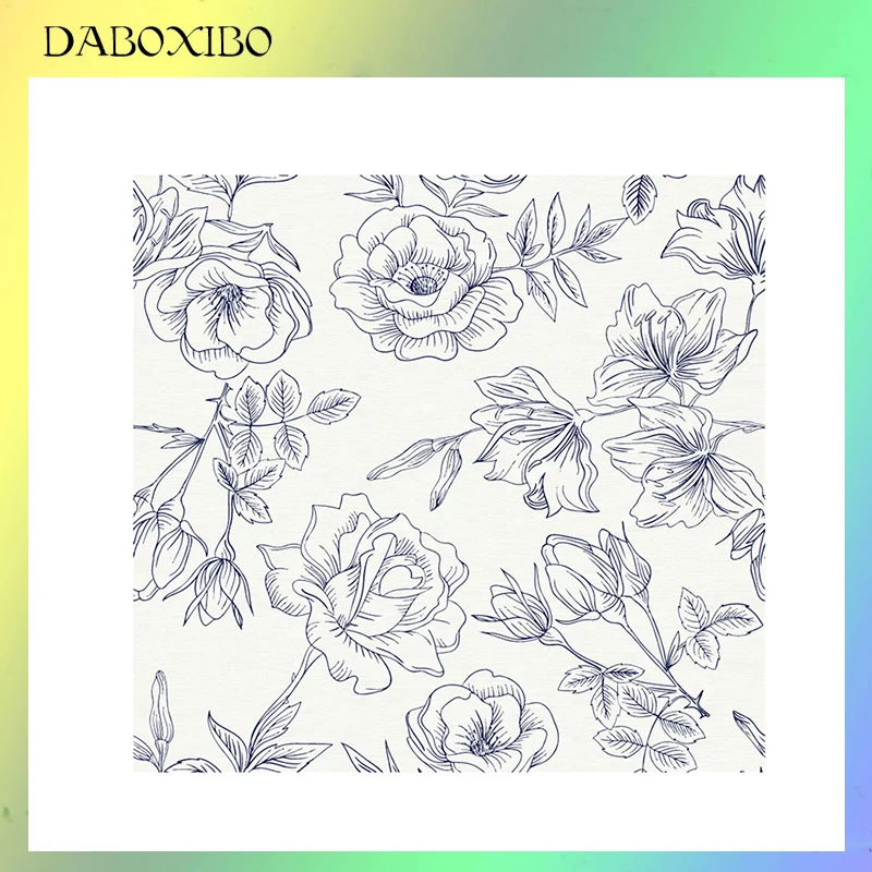 

DABOXIBO Big Flower Clear Stamps For DIY Scrapbooking/Card Making/Photo Album Silicone Decorative Crafts