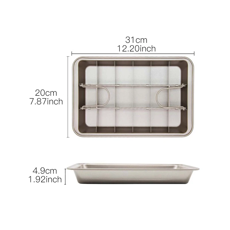 Антипригарная сковорода для выпечки кухонная утварь антипригарное шоколадное