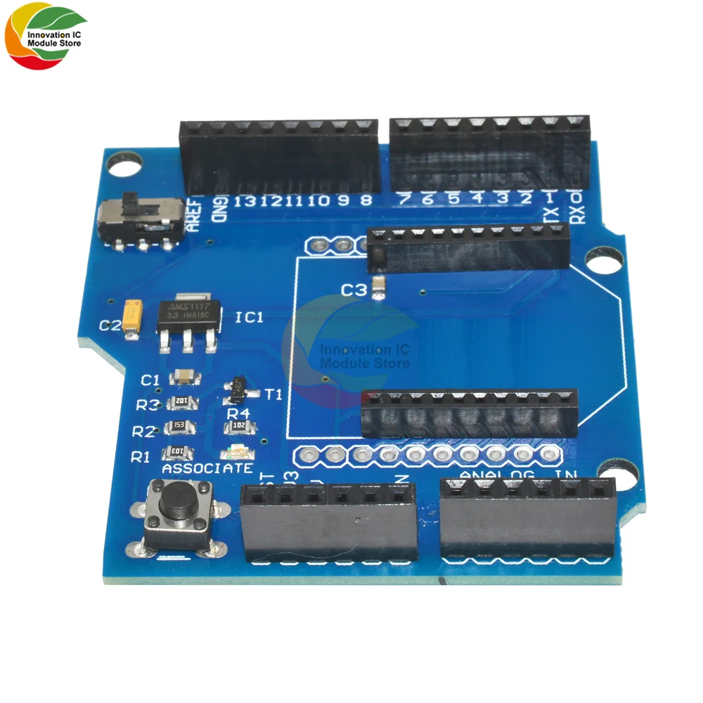 

Bluetooth XBee Shield V03 Module Wireless Control For XBee ZigBee Board For Arduino Serial Adapter Module FT232RL IC 3.3V 5V IO