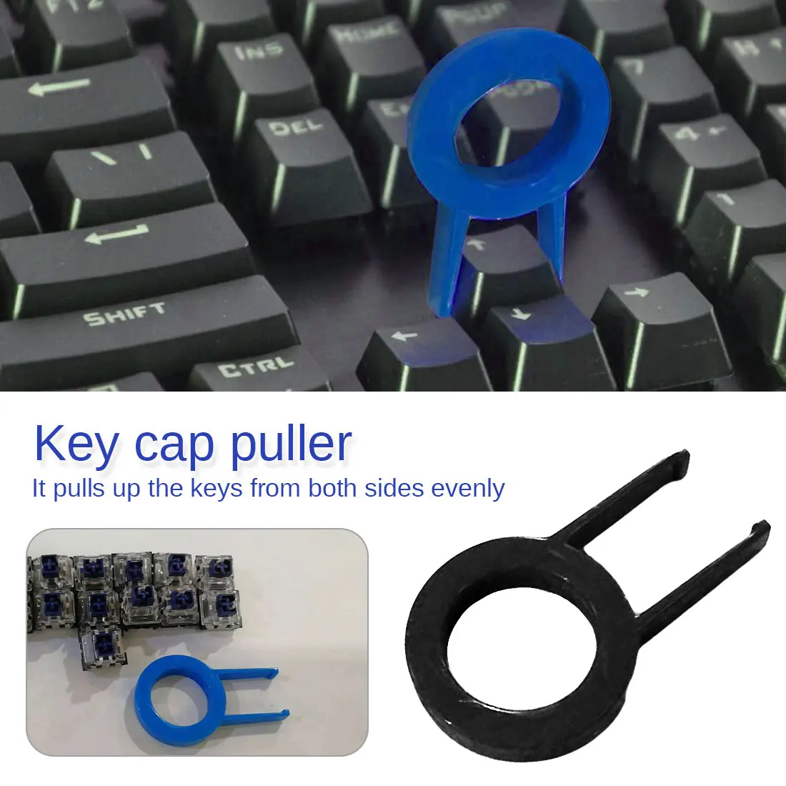 Механическая клавиатура Keycap Puller Remover для ключа Cap фиксатор инструмент Z09 Прямая