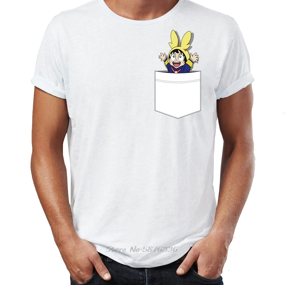 Футболка мужская с карманом в стиле хип хоп хлопковая тенниска принтом дэку моя